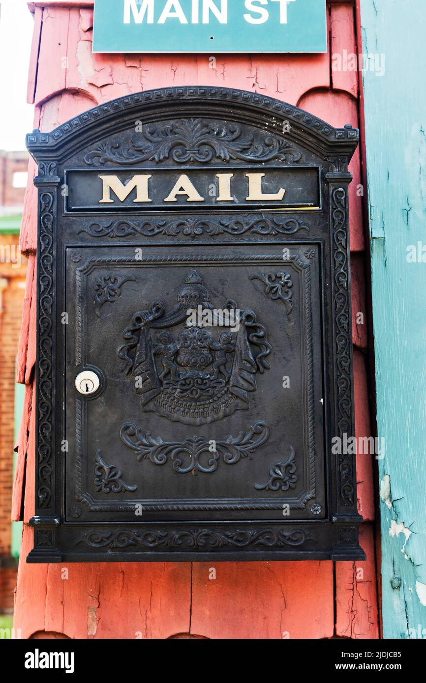 Mailbox ,Entrance to The Thomas Edison National Historical Park in West Orange, New Jersey, USA Stock Photo