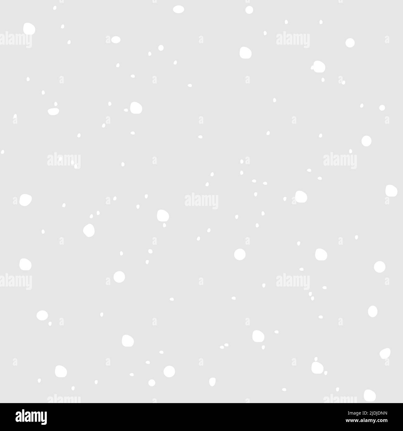 Seamless pattern with white polka dots on a grey background Stock