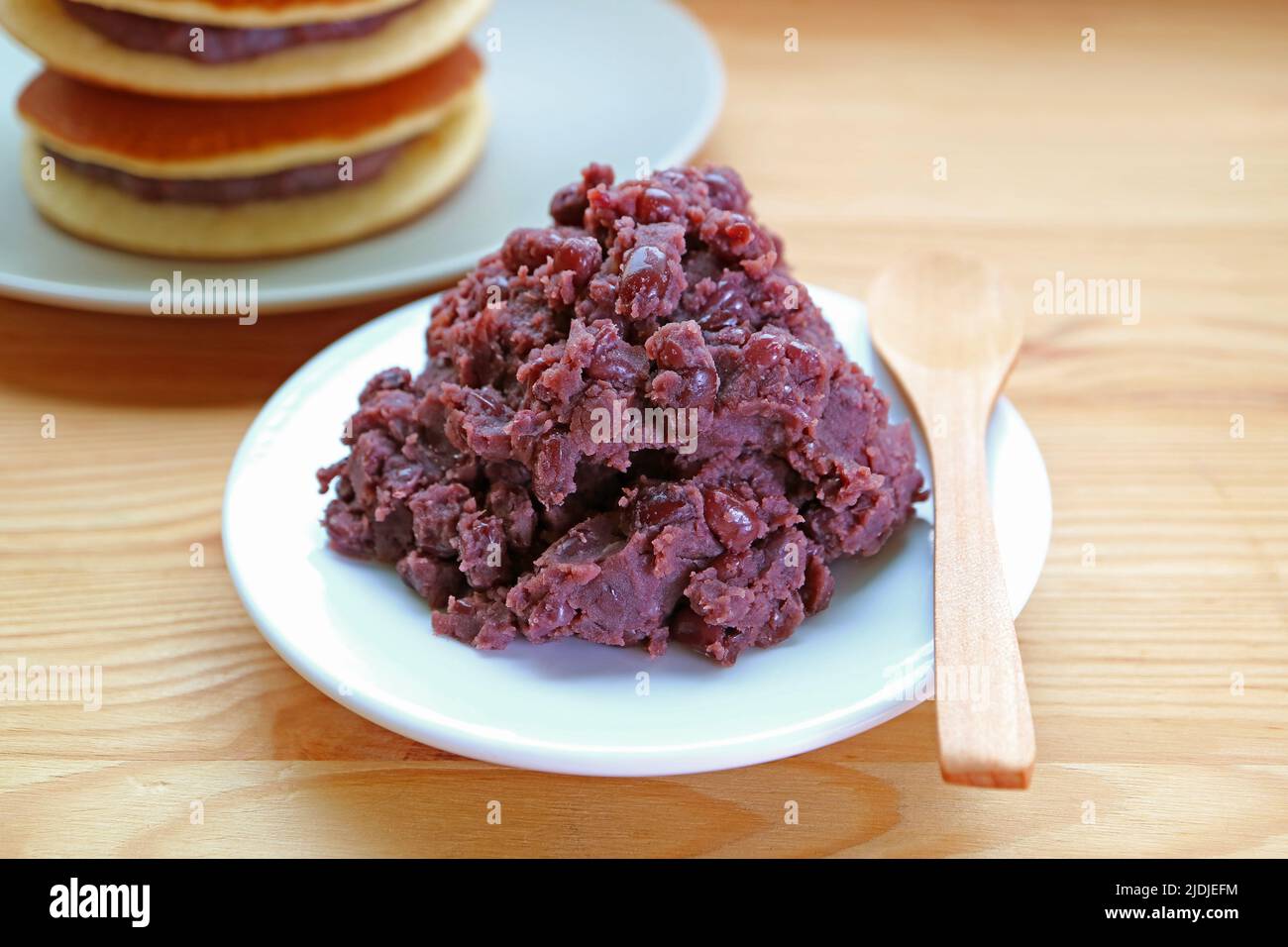 Pile of Japanese Sweet Red Bean Paste Called Anko, Popular Traditional