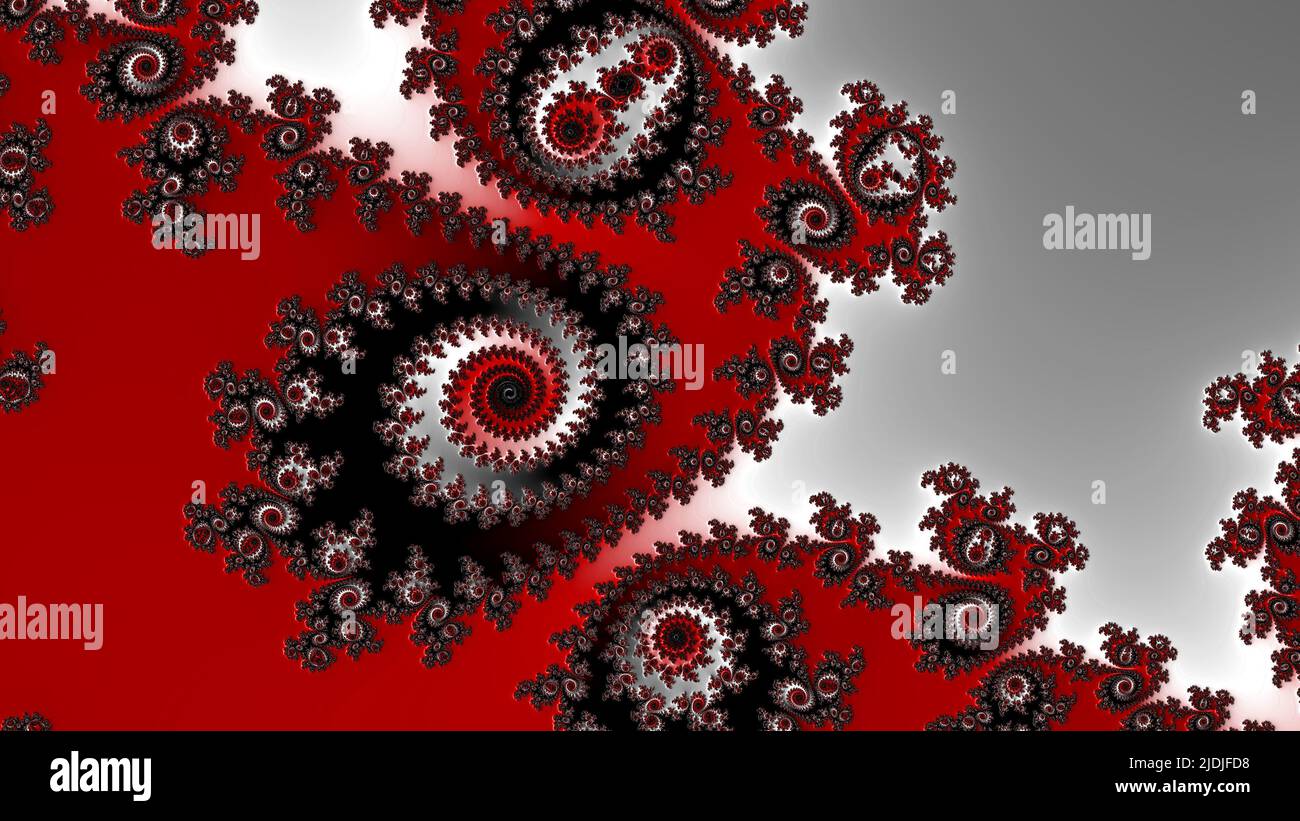 Abstract Computer generated Fractal design. A fractal is a never-ending pattern. Fractals are infinitely complex patterns that are self-similar across Stock Photo