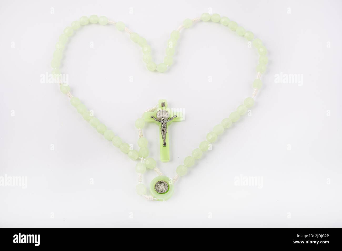 Traditional christian holy religious rosary isolated on white background Stock Photo Alamy