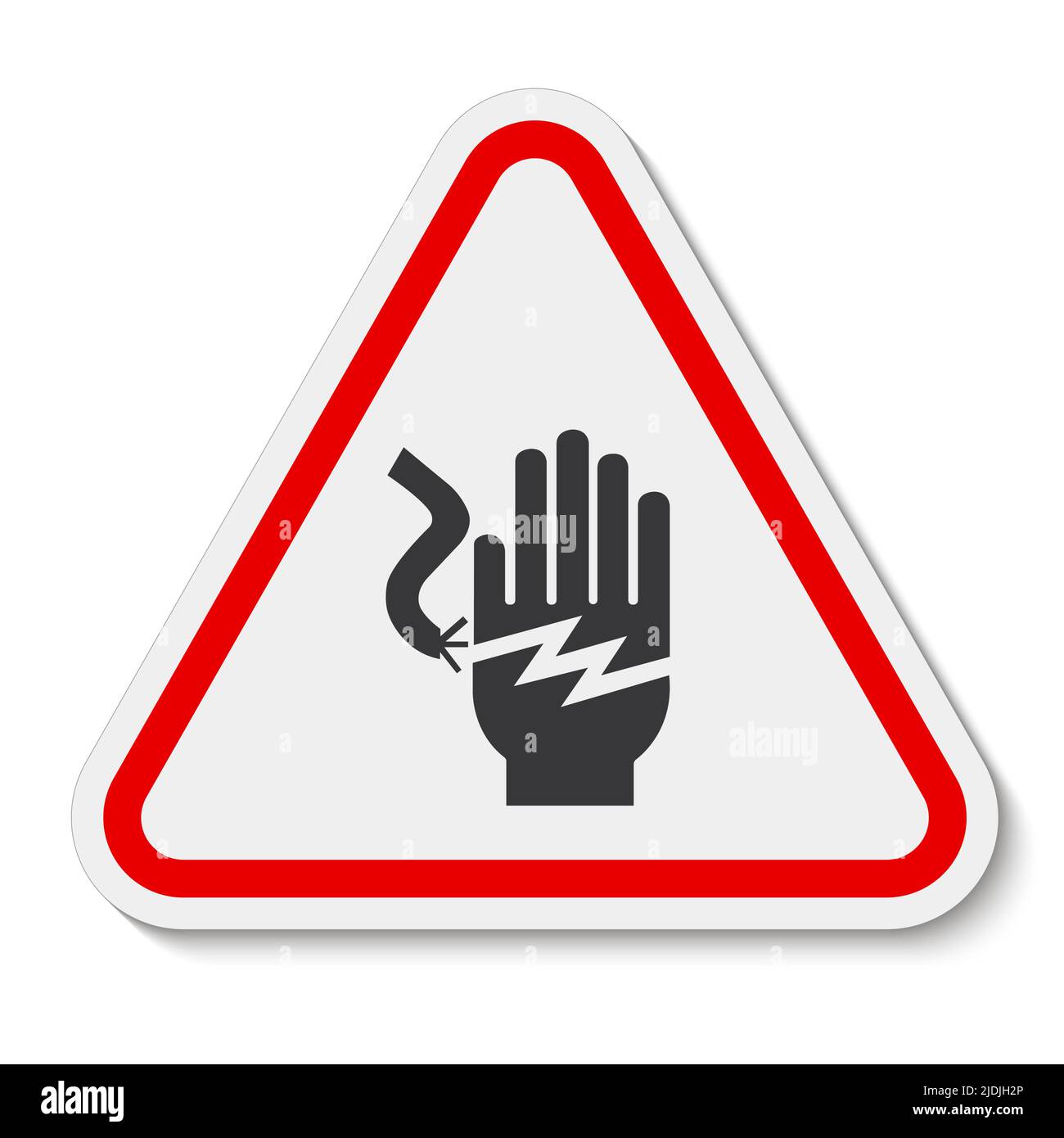 Electrical Shock Electrocution Symbol Sign, Vector Illustration ...