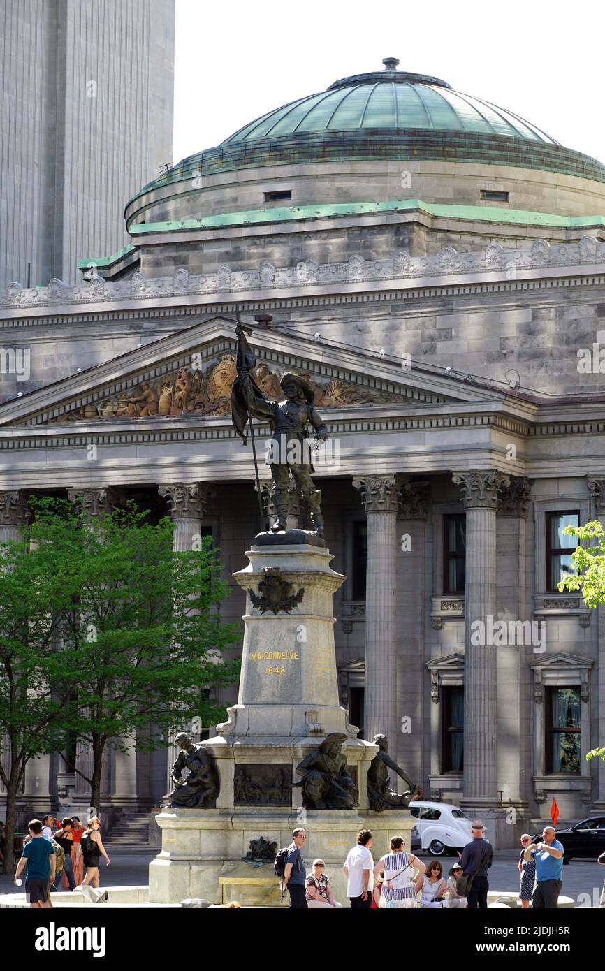 Bank of Montreal Museum, Place d'Armes, Montreal, Quebec province, Canada, North America Stock Photo