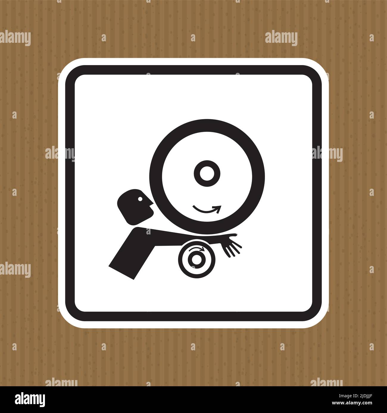 Arm in Rollers Symbol Sign Isolate On White Background,Vector Illustration EPS.10 Stock Vector