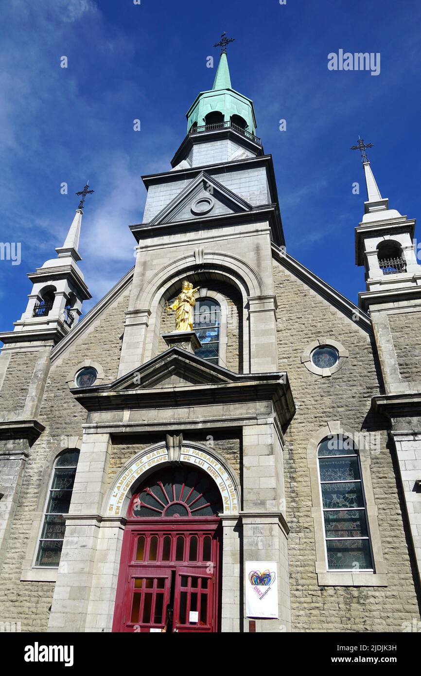 Notre-Dame-de-Bon-Secours Chapel (Our Lady of Good Help), Montreal, Quebec province, Canada, North America Stock Photo