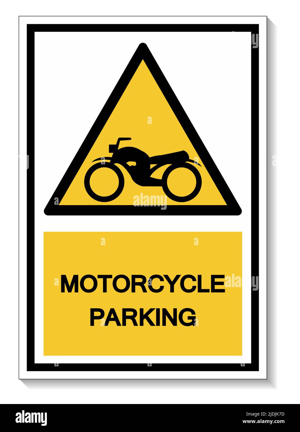 Motorcycle parking Symbol Sign Isolate On White Background,Vector Illustration EPS.10 Stock Vector