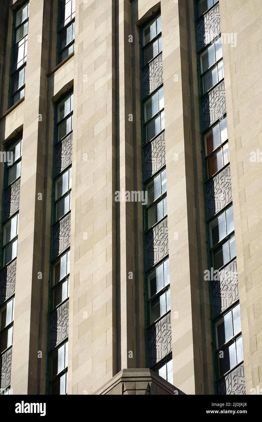 windows, Montreal, Quebec province, Canada, North America Stock Photo