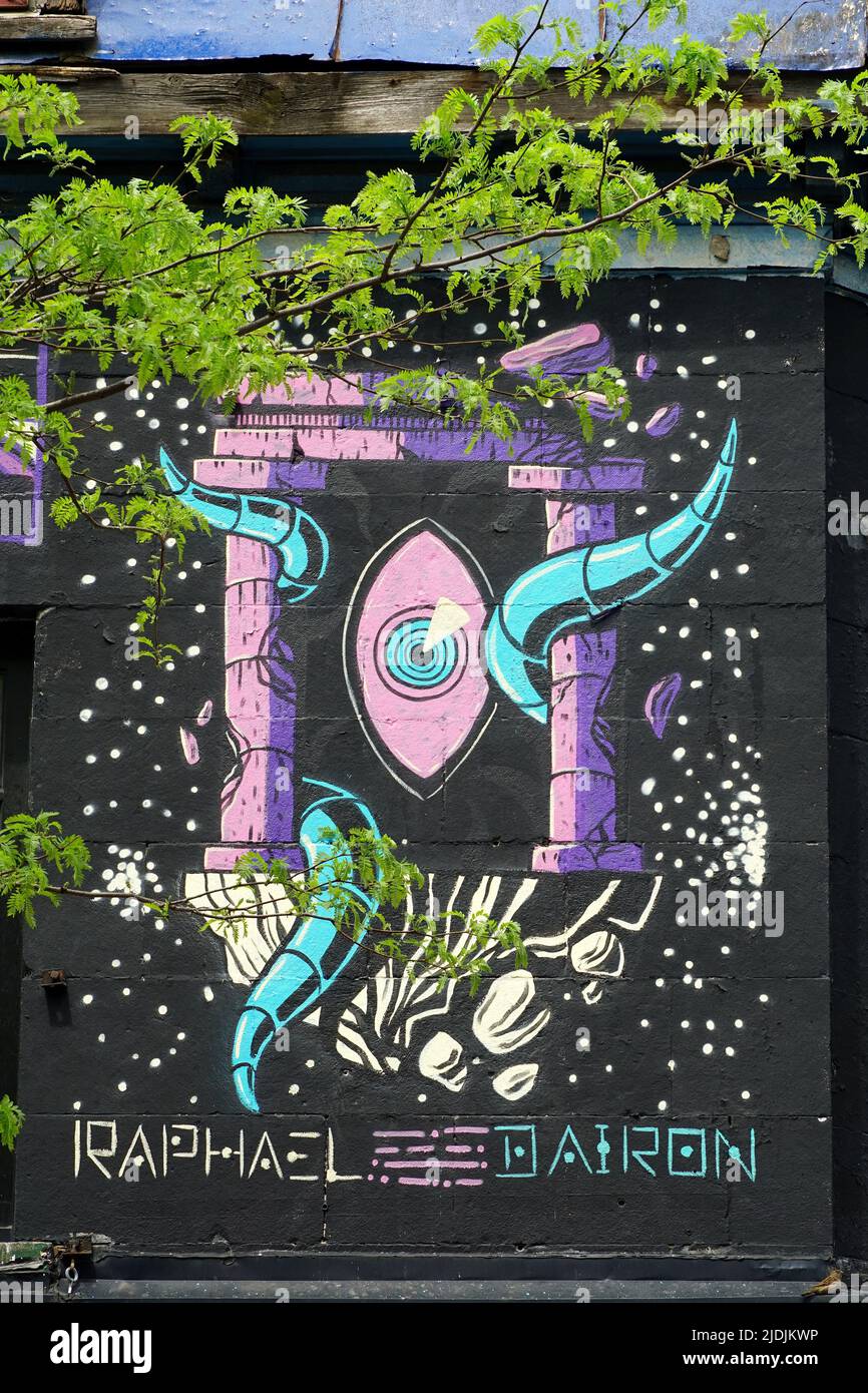 graffiti, Montreal, Quebec province, Canada, North America Stock Photo