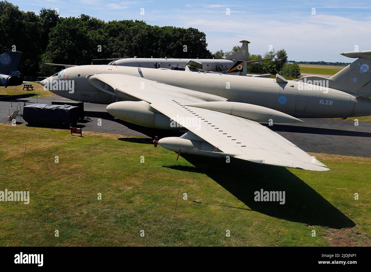 A preserved Handley Page Victor K.2 Tanker exhibit at The Yorkshire Air ...