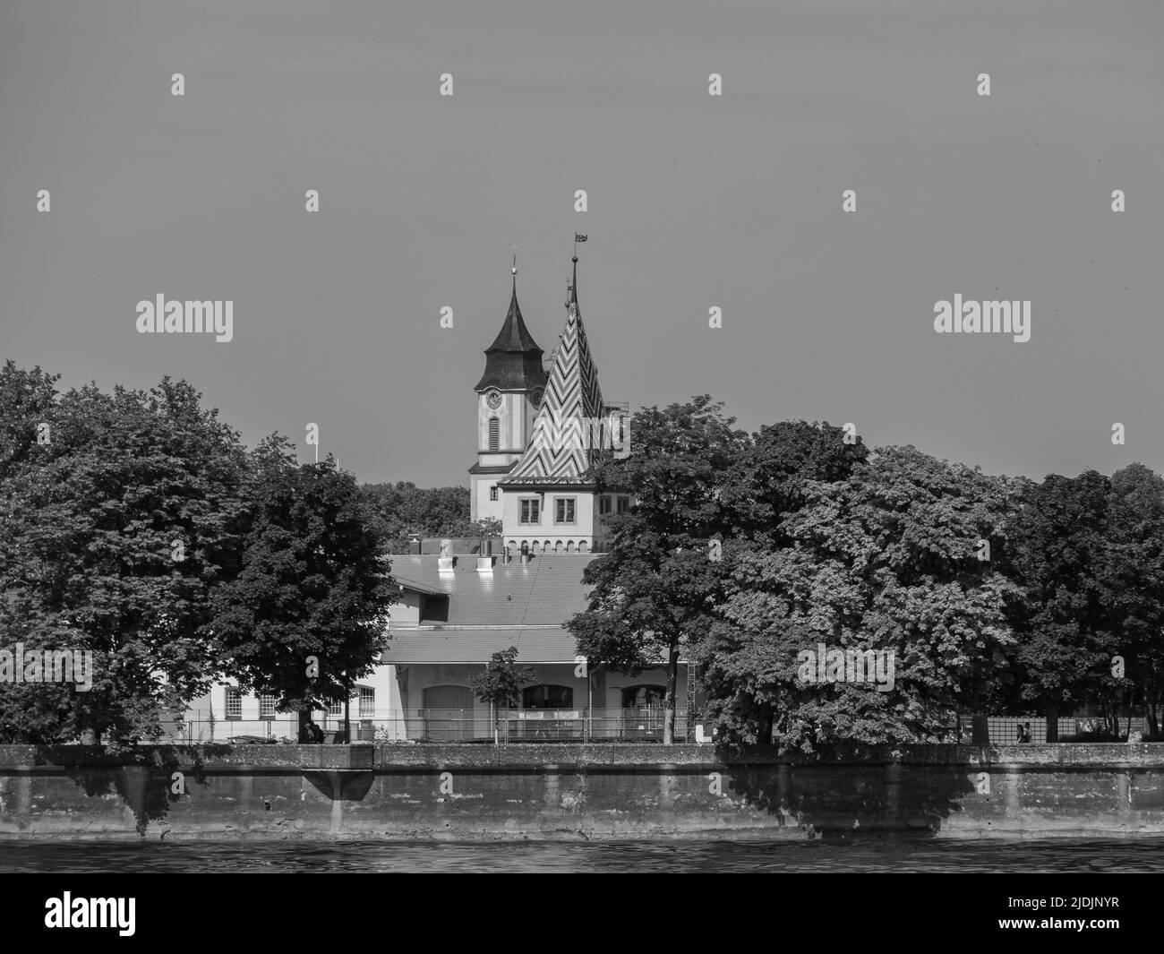 Lindau and Bregenz at the lake constance Stock Photo Alamy