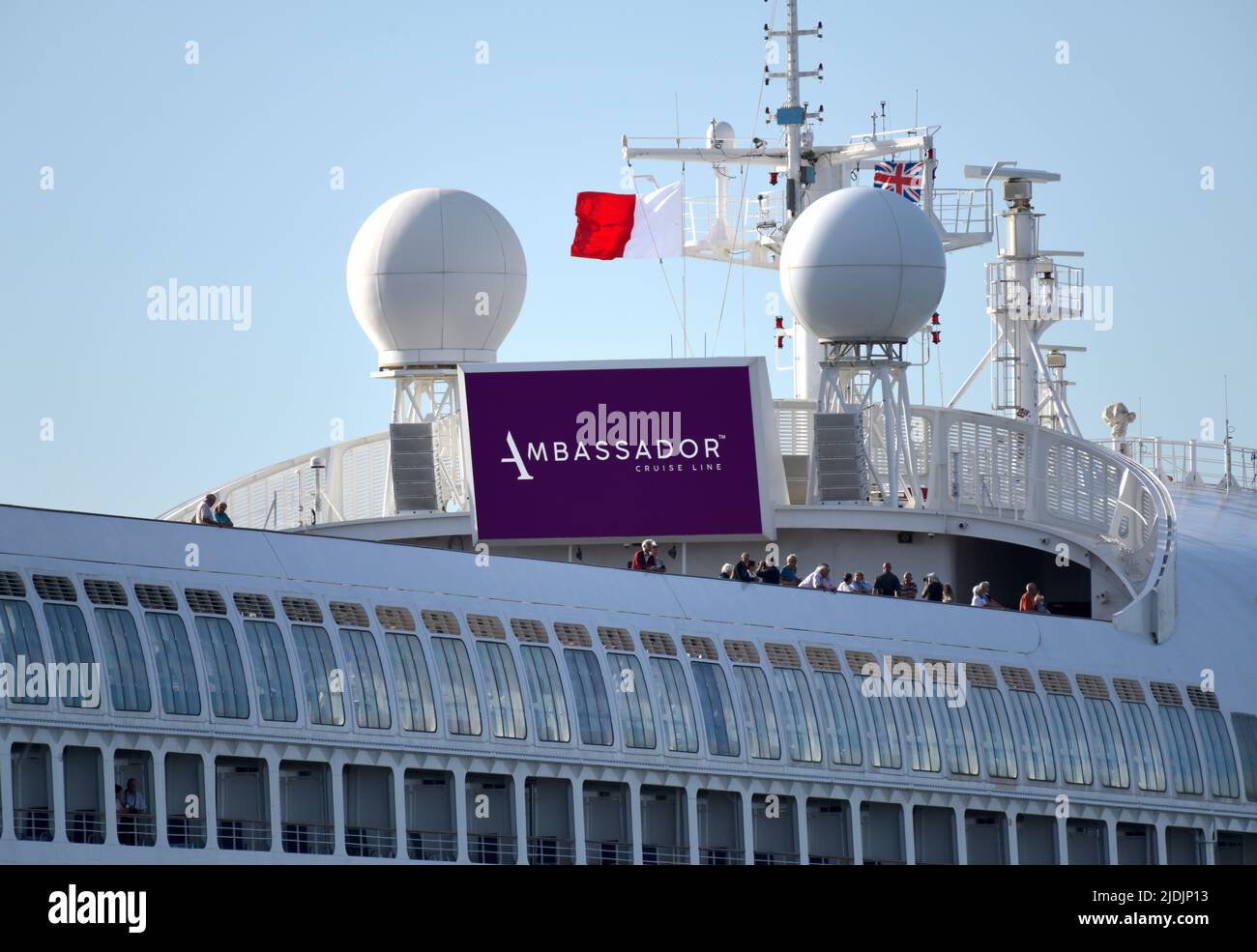 21/06/2022 Tilbury UK Cruise ship Ambience sails from London