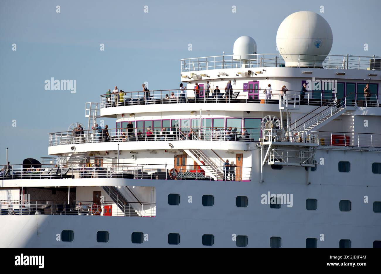 21/06/2022 Tilbury UK Cruise ship Ambience sails from London