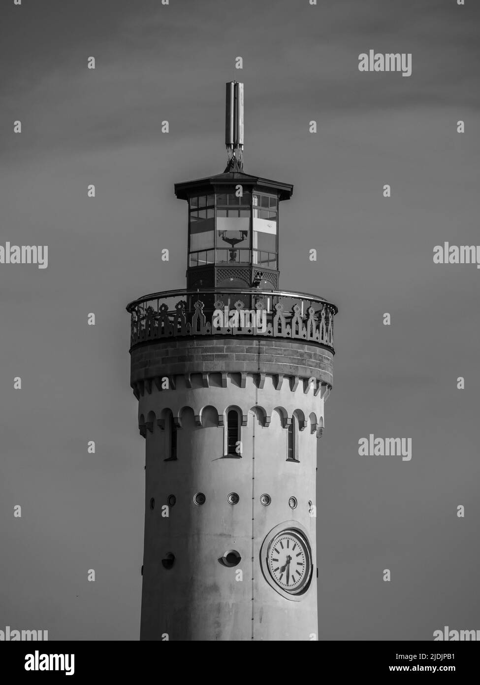 Lake Constance Lindau Black And White Stock Photos & Images - Alamy