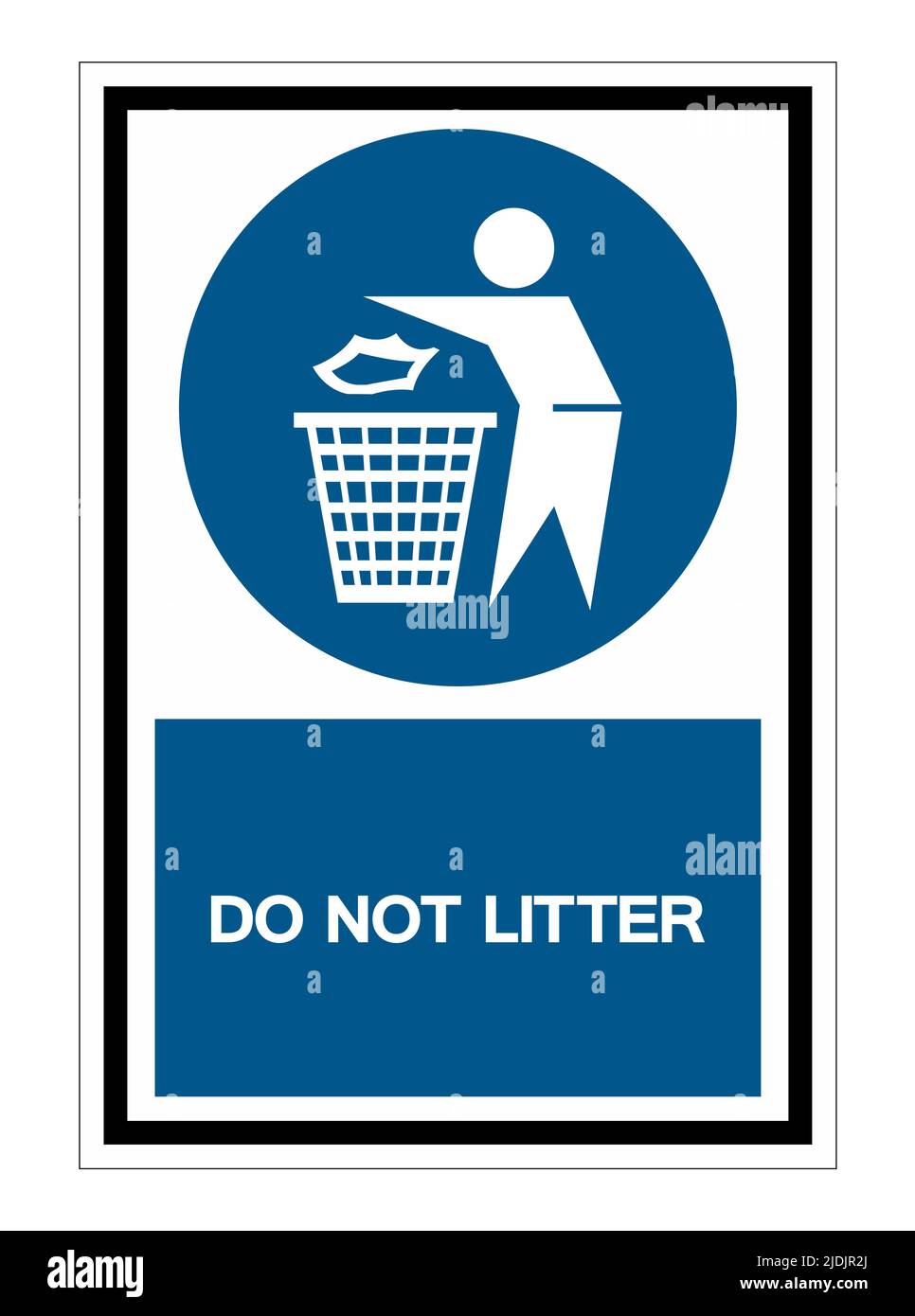Do not litter Symbol Sign Isolate On White Background Stock Vector