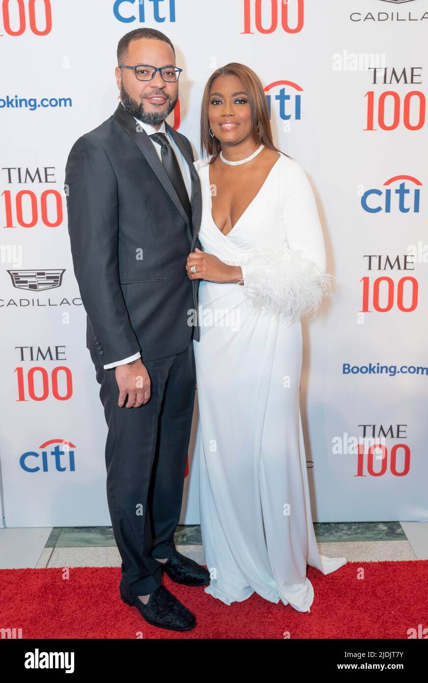 New York, NY June 8, 2022 Ed Fisher and Rashida Jones attend Time