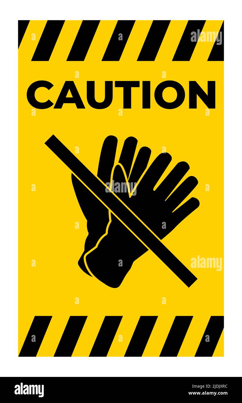 Do not wear gloves,Please take off the gloves Stock Vector Image & Art
