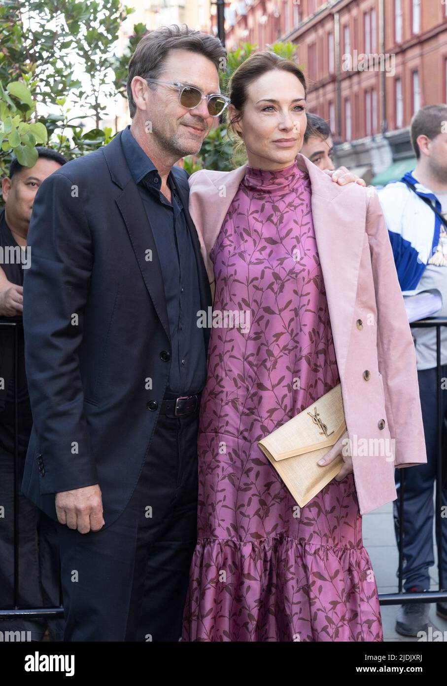 Dougray Scott and Claire Forlani, at the Langham Hotel relaunch party  London, England - 10.06.09 Stock Photo - Alamy