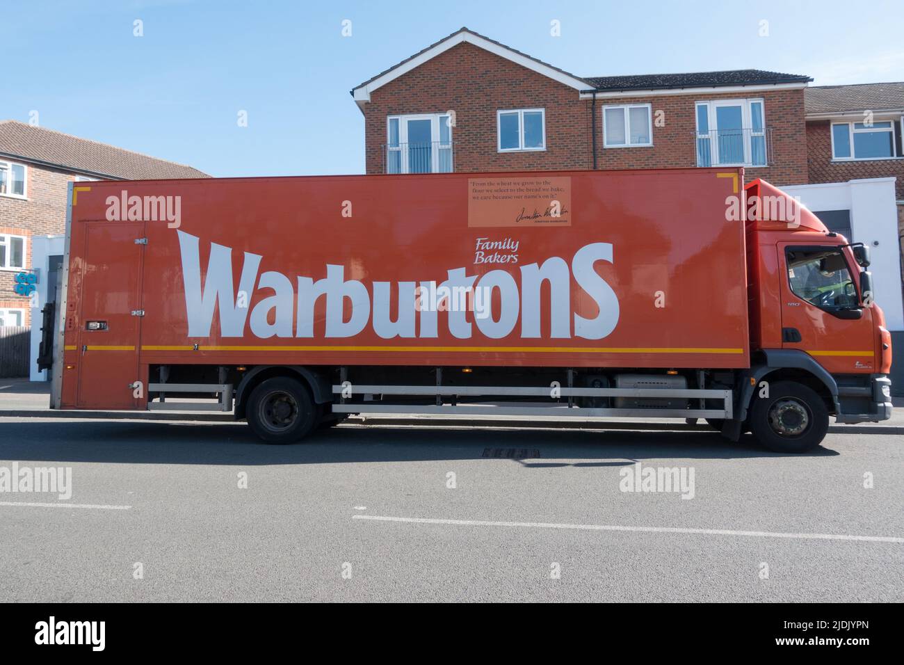 Warburtons family bakers a long running family owing the bread baking business in England Stock Photo