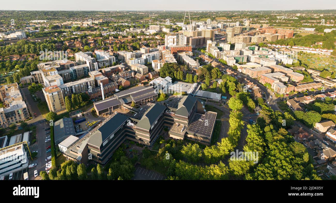 The Pulse is an outstanding development of apartments adjacent to Colindale Station Stock Photo