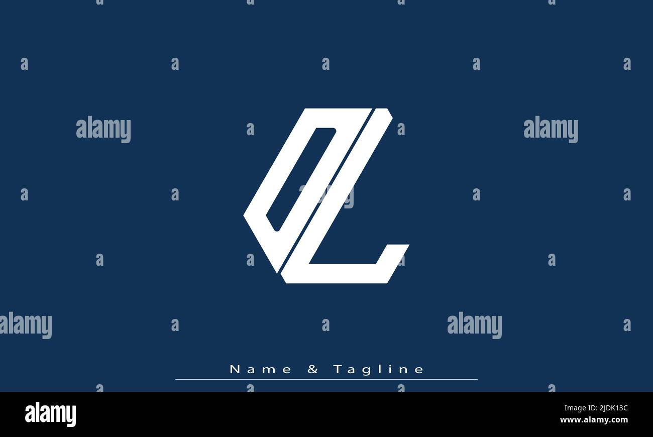 Alphabet letters Initials Monogram logo DL , LD Stock Vector