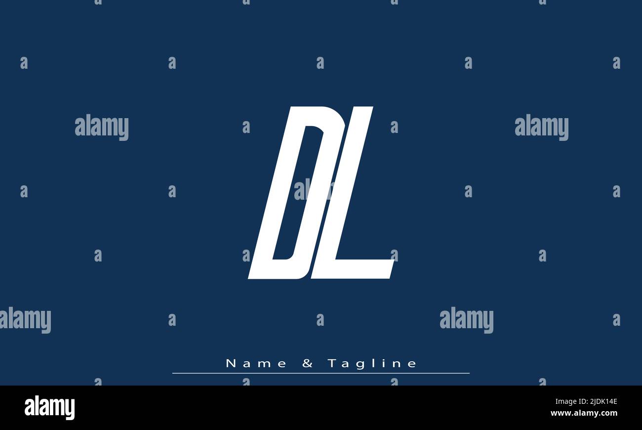 Alphabet letters Initials Monogram logo DL , LD Stock Vector