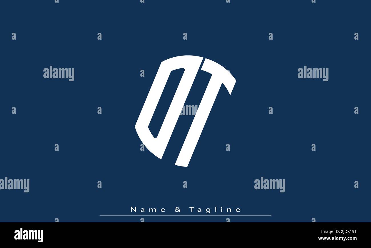 Alphabet letters Initials Monogram logo DT , TD Stock Vector Image ...