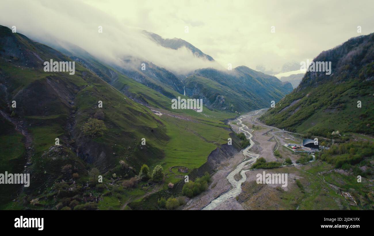 top-down-view-dariali-gorge-hi-res-stock-photography-and-images-alamy