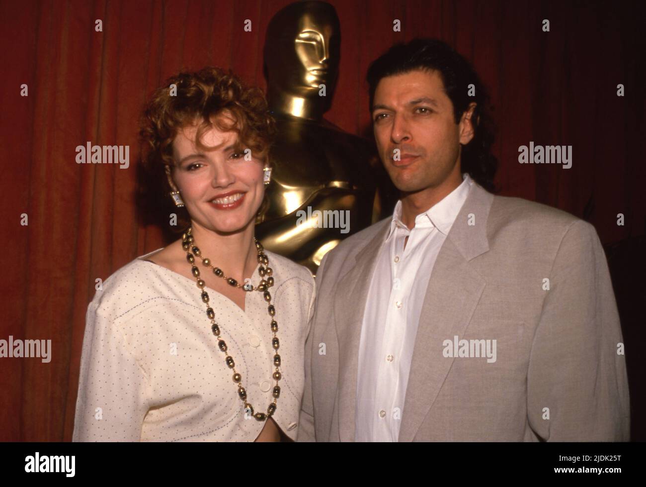 Geena Davis and Jeff Goldblum at the 61st Annual Academy Awards