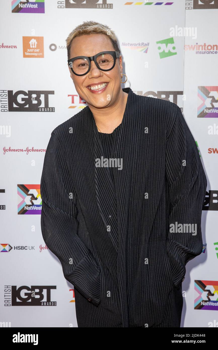 Celebs attend the British LGBT Awards 2021 at The Brewery Featuring