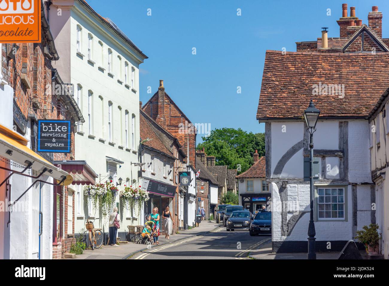 Period buildings, High Street, Watlington, Oxfordshire, England, United Kingdom Stock Photo