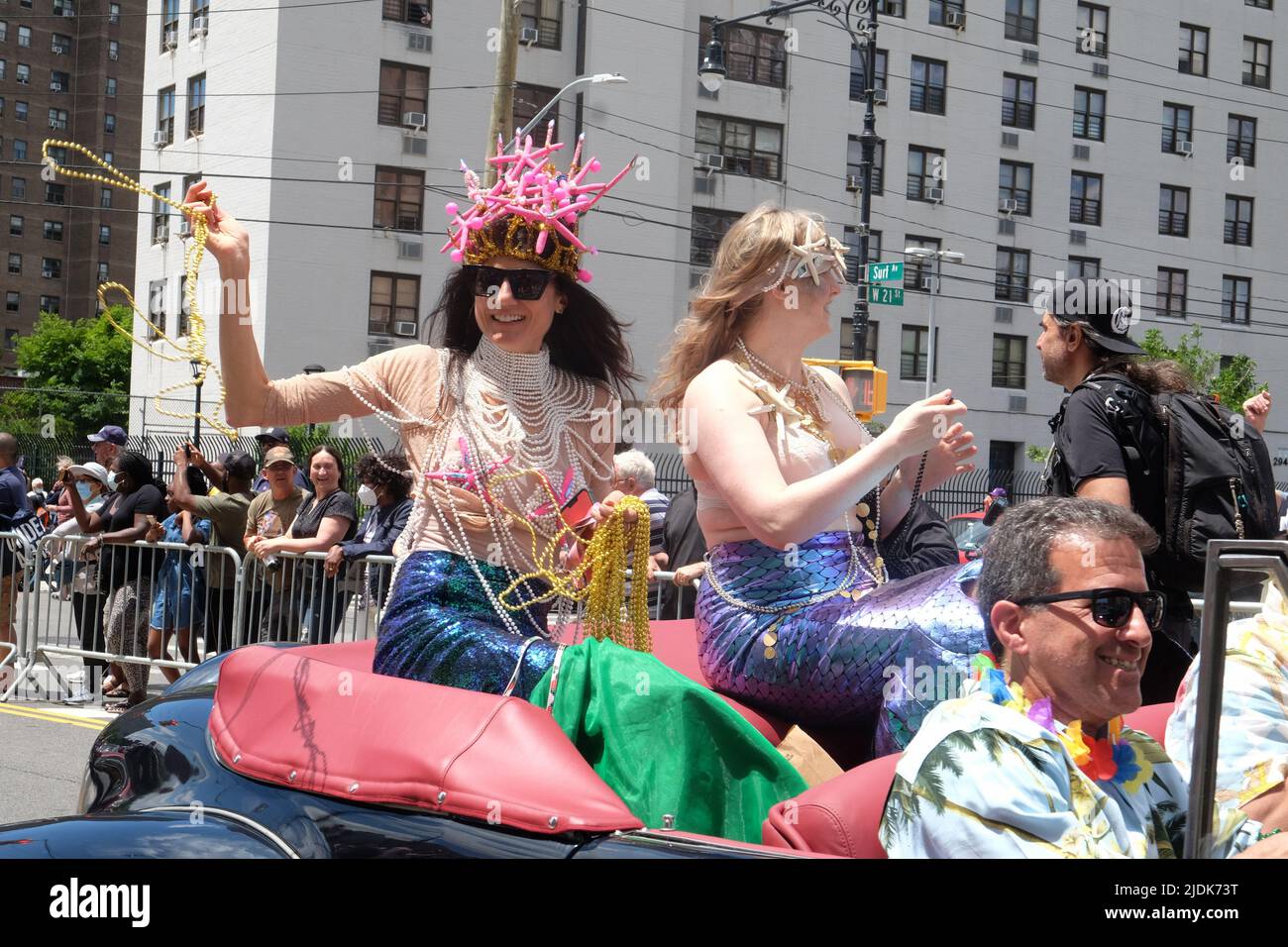 40th running of the Mermaid parade at coney island, NY june 18, 2022