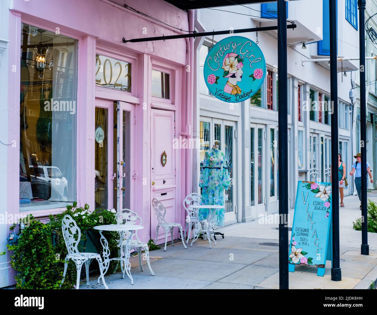 NEW ORLEANS, LA, USA - JUNE 20, 2022: Century Girl Vintage Boutique on Magazine Street in the Lower Garden District Stock Photo