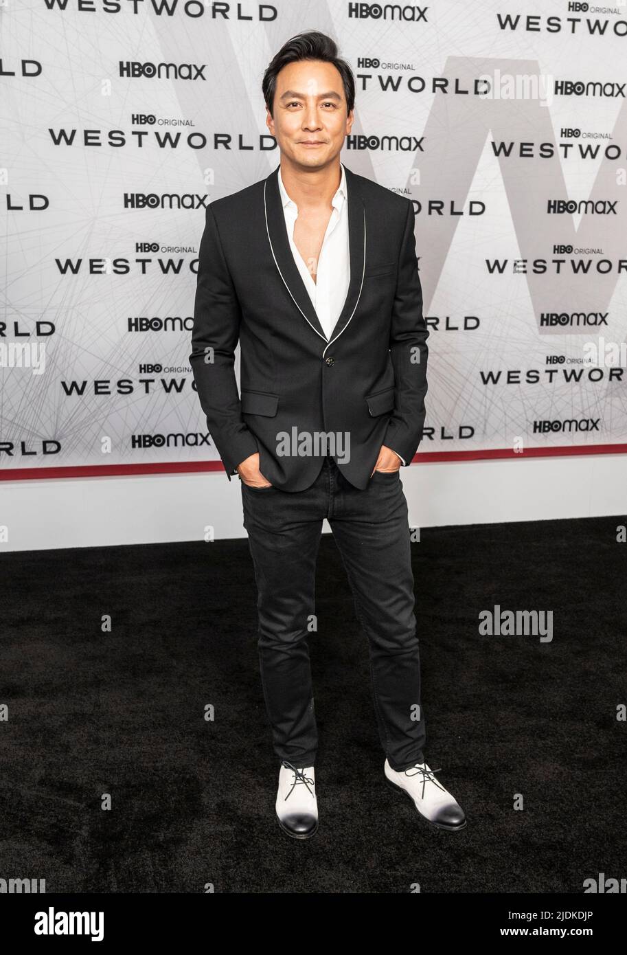 New York, NY - June 21, 2022: Daniel Wu attends Westworld Season 4 by HBO Max premiere are Alice Tully Hall Stock Photo