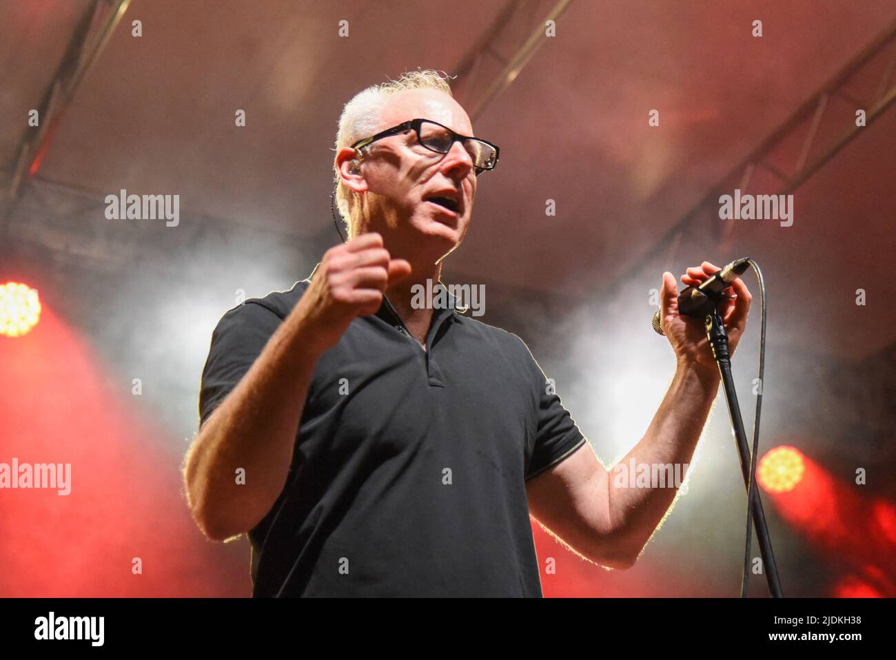 Padova, Italy. 21st June, 2022. Bad Religion - Greg Graffin during Bad Religion - 40 2 Years Anniversary Tour, Music Concert in Padova, Italy, June 21 2022 Credit: Independent Photo Agency/Alamy Live News Stock Photo