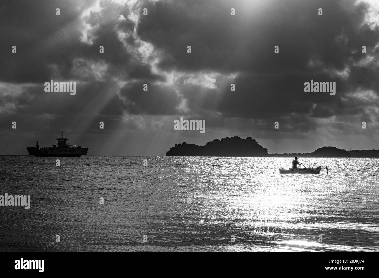 Clear seascape Black and White Stock Photos & Images - Alamy