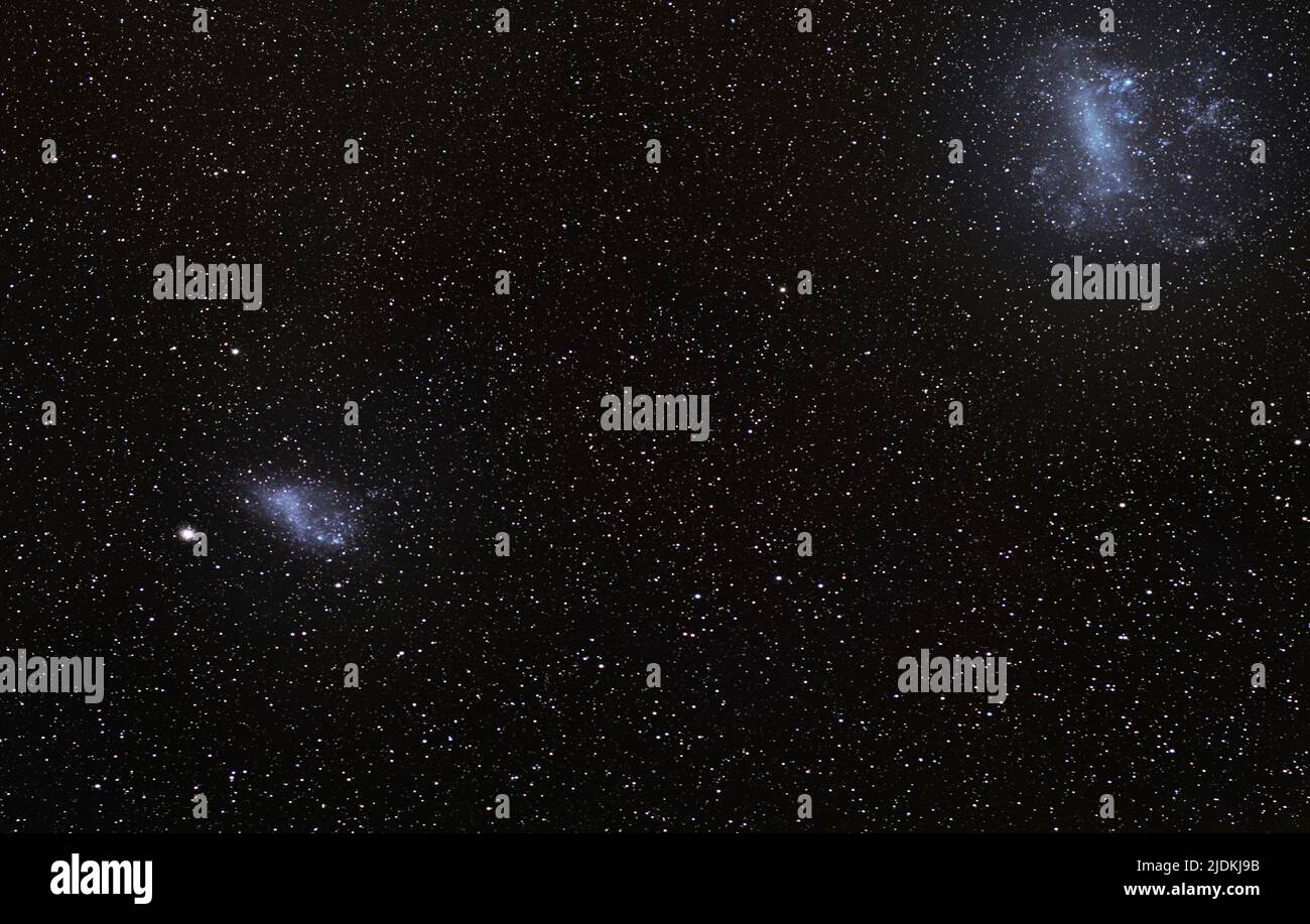 The Magellanic Clouds. Two irregular dwarf galaxies in the southern ...