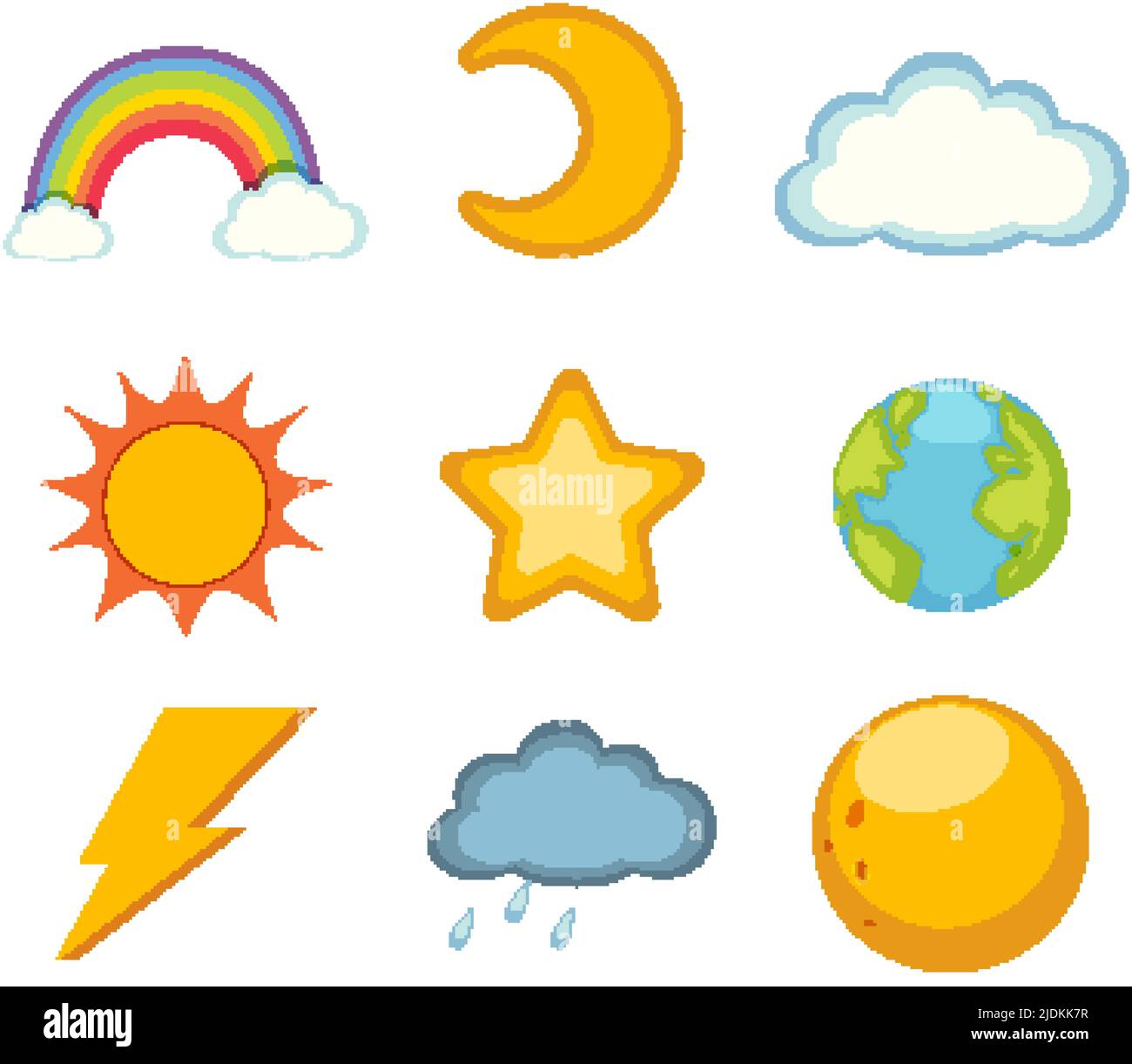 Different cloud patterns Stock Vector Images - Alamy