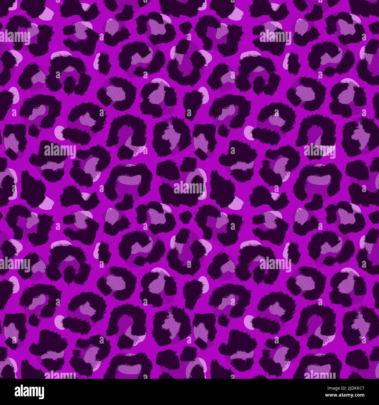 Leopard imitation seamless violet pattern. Vector illustration Stock Vector