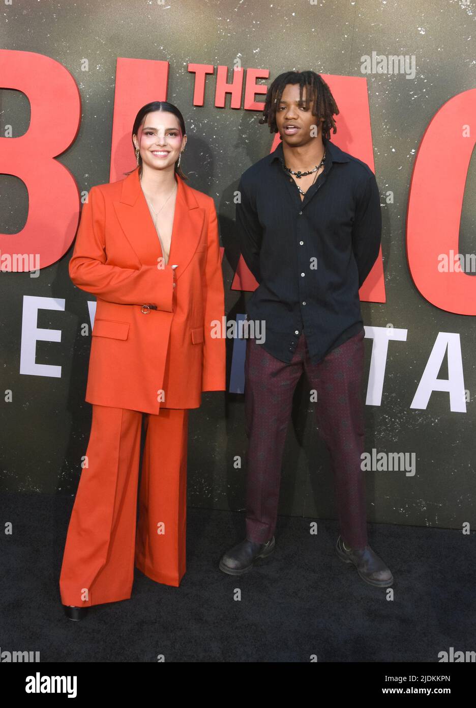 Hollywood, California, USA 21st June 2022 Actress Indie Navarrette and actor Henry Hunter Hall attend Universal Pictures 'The Black Phone' Premiere at TCL Chinese Theatre on June 21, 2022 in Hollywood, California, USA. Photo by Barry King/Alamy Live News Stock Photo