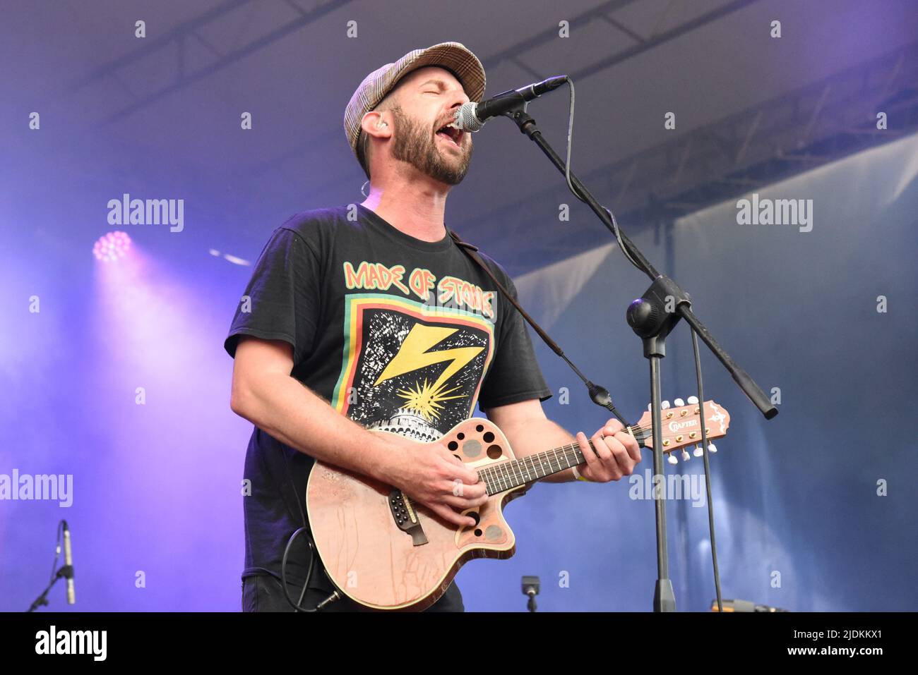 Padova, Italy. 21st June, 2022. The Rumjacks - Adam Kenny during The Rumjacks and Agnostic Front Opening Bad Religion, Music Concert in Padova, Italy, June 21 2022 Credit: Independent Photo Agency/Alamy Live News Stock Photo