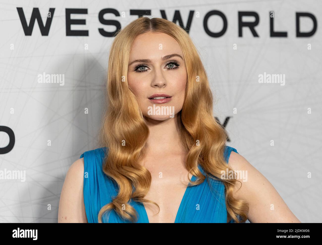 New York, NY - June 21, 2022: Evan Rachel Wood wearing dress by Zuhair ...