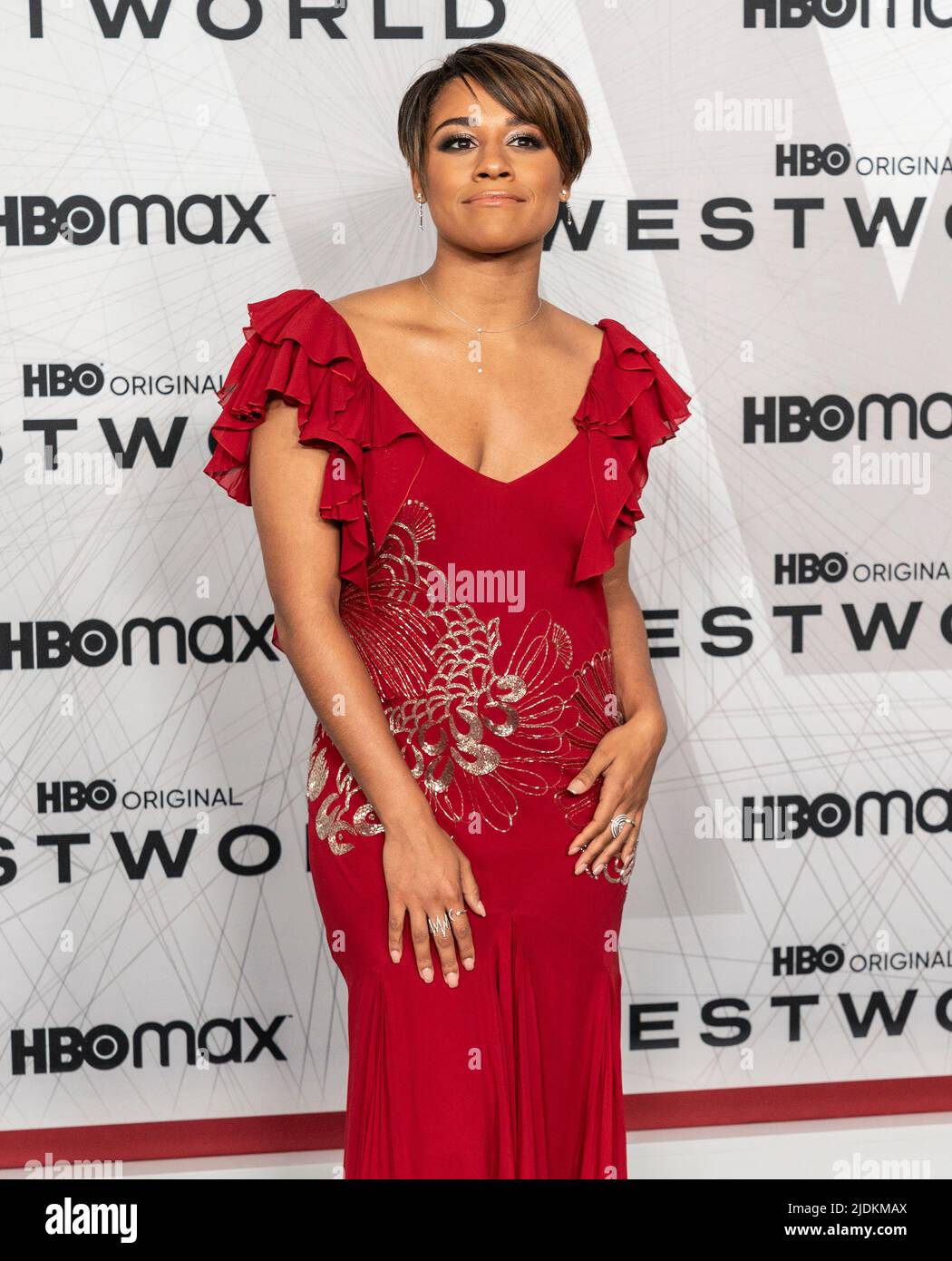New York, USA. 21st June, 2022. Ariana DeBose wearing dress by John Galliano attends Westworld Season 4 by HBO Max premiere are Alice Tully Hall in New York on June 21, 022. (Photo by Lev Radin/Sipa USA) Credit: Sipa USA/Alamy Live News Stock Photo