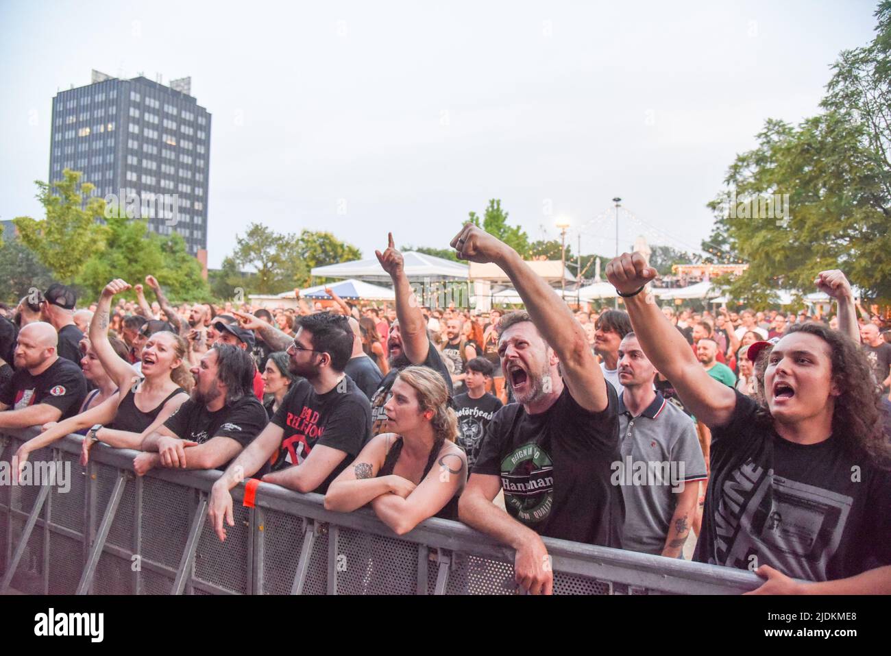 Padova, Italy. 21st June, 2022. Agnostic Front during The Rumjacks and Agnostic Front Opening Bad Religion, Music Concert in Padova, Italy, June 21 2022 Credit: Independent Photo Agency/Alamy Live News Stock Photo