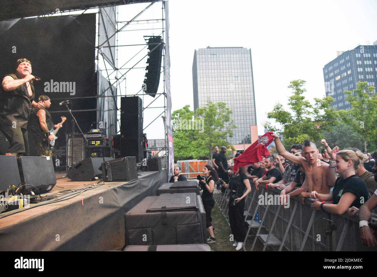 Padova, Italy. 21st June, 2022. Agnostic Front during The Rumjacks and Agnostic Front Opening Bad Religion, Music Concert in Padova, Italy, June 21 2022 Credit: Independent Photo Agency/Alamy Live News Stock Photo