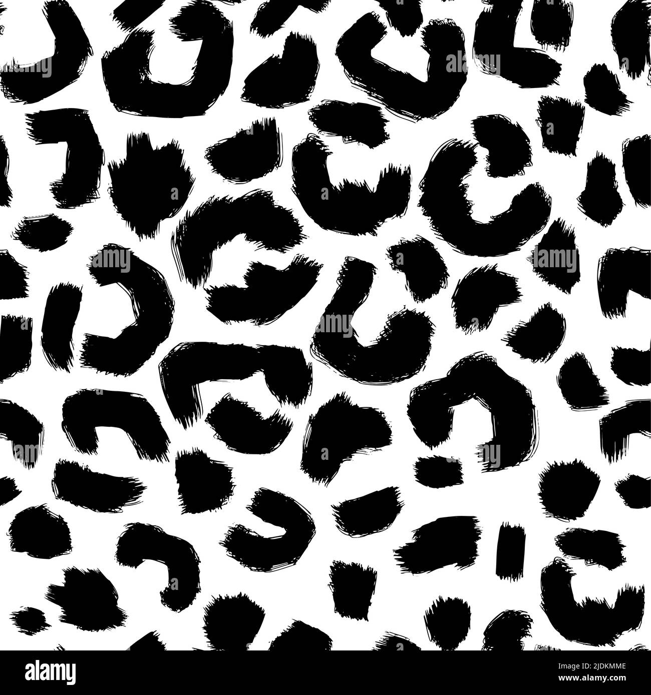 Leopard skin artwork imitation print. Vector seamless pattern Stock ...