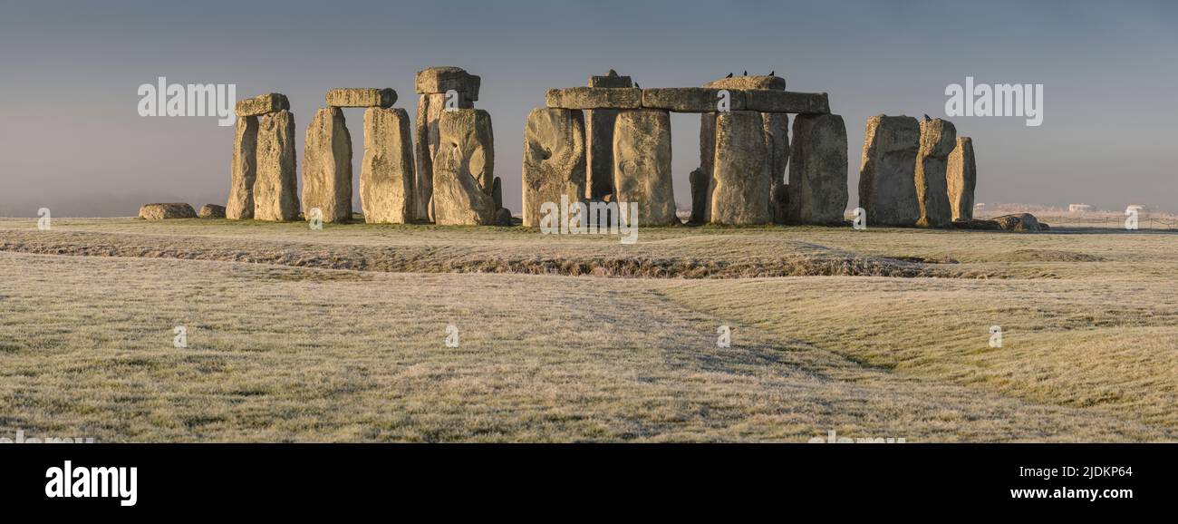 Stonehenge at Dawn - Amesbury, Wiltshire, UK Stock Photo