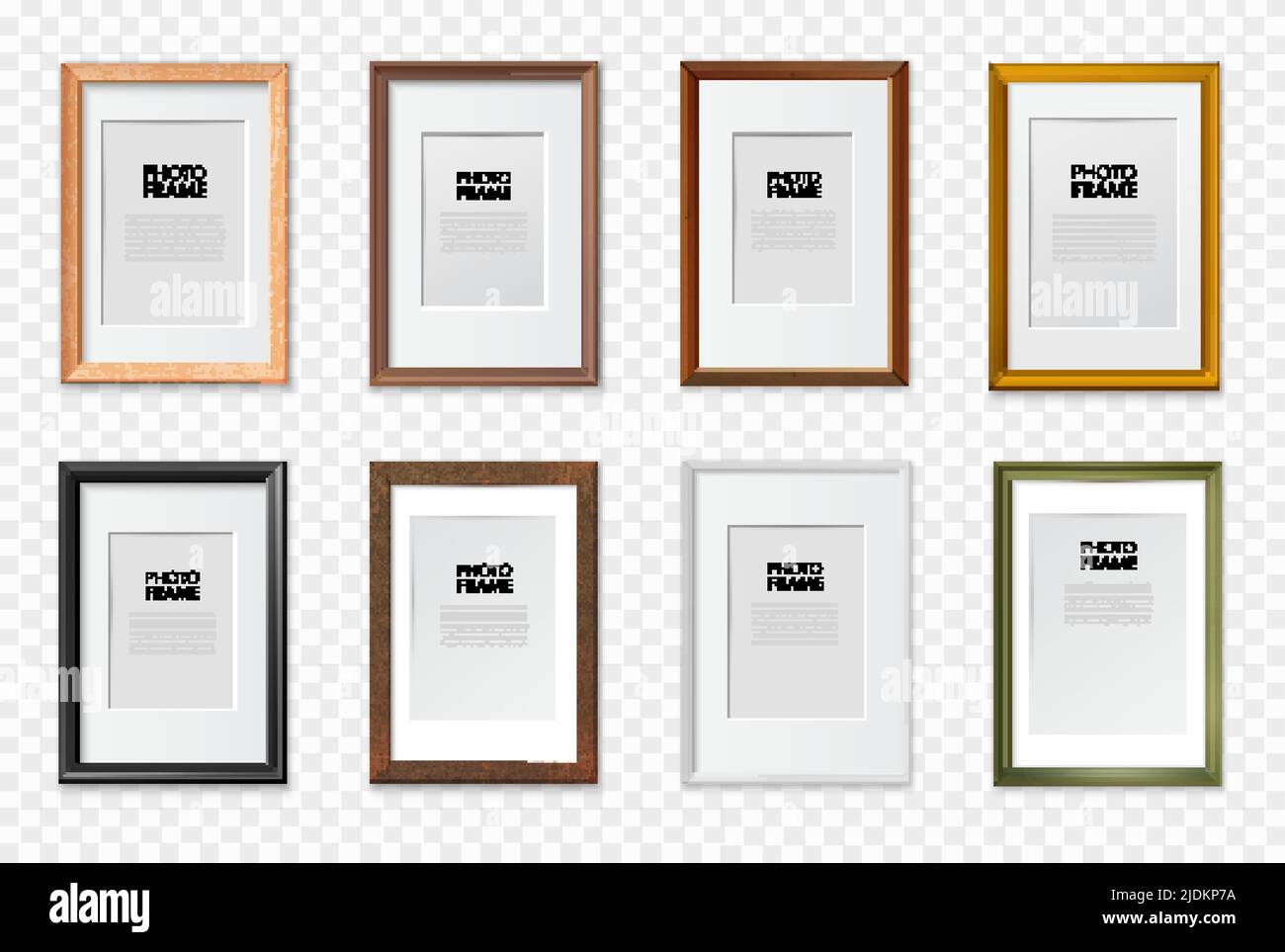 Rectangular a4 paper size picture frames various colors wooden plastic ...