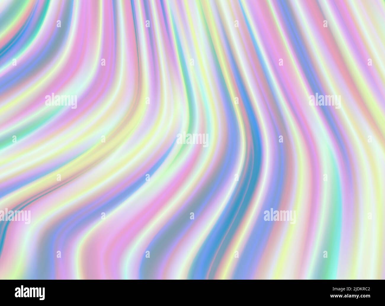 Abstract background with colorful chromatic waves in soft colours, hologram foil pattern Stock Vector