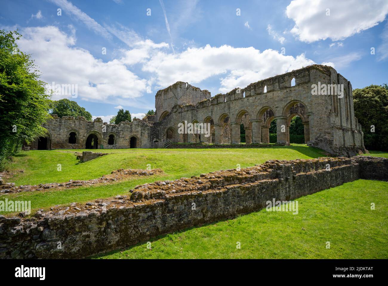 Buildwas Abbey in Shropshire, England Stock Photo