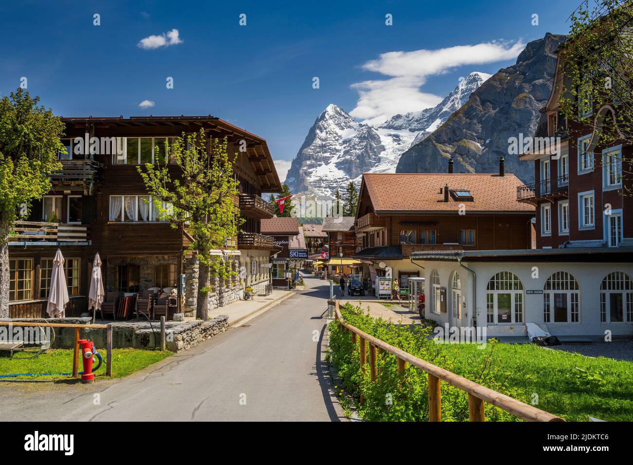 Murren, Canton of Bern, Switzerland Stock Photo
